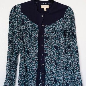 Anthropologie Moulinette Soeurs Silk Button Blouse